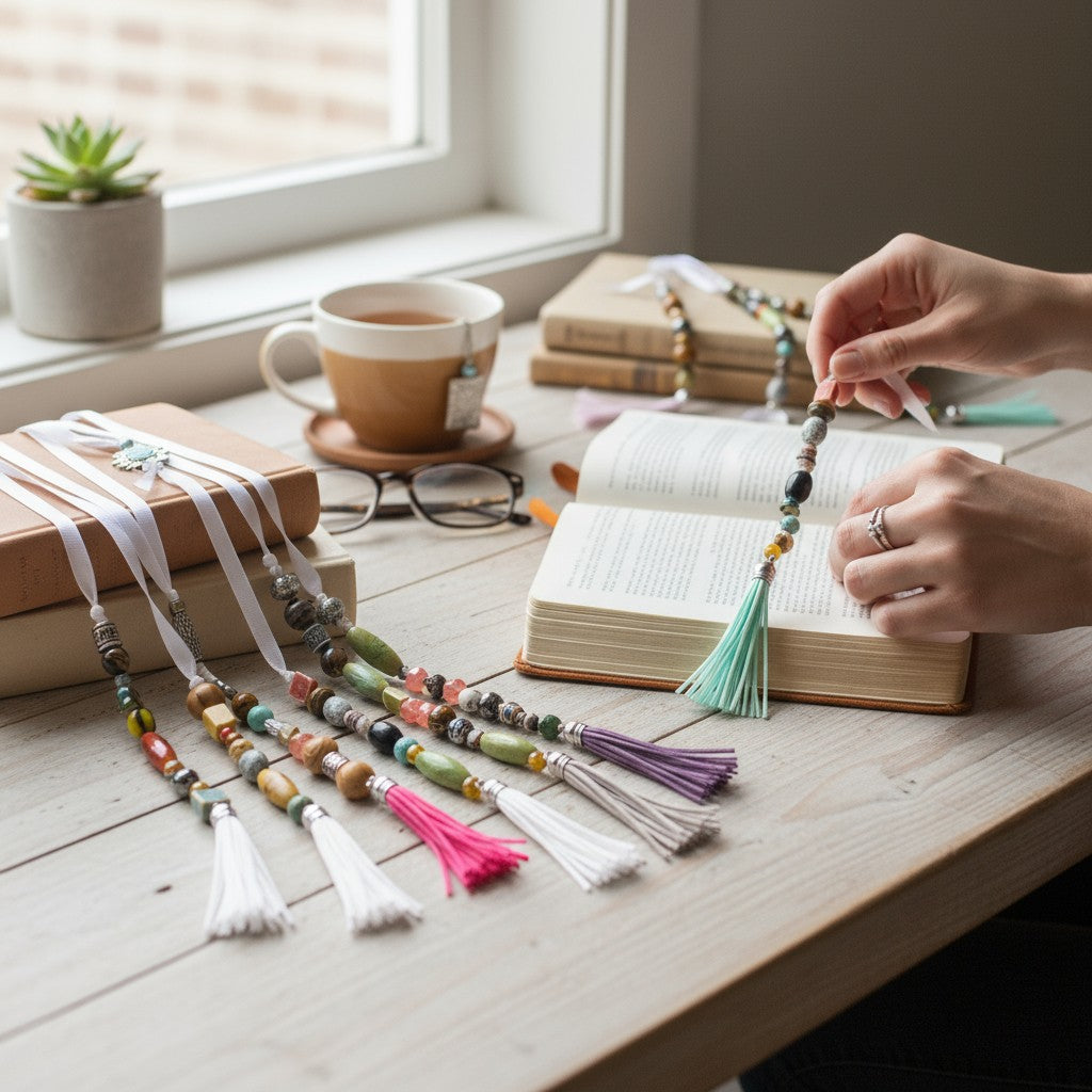 Hand Crafted Beaded Book Marks