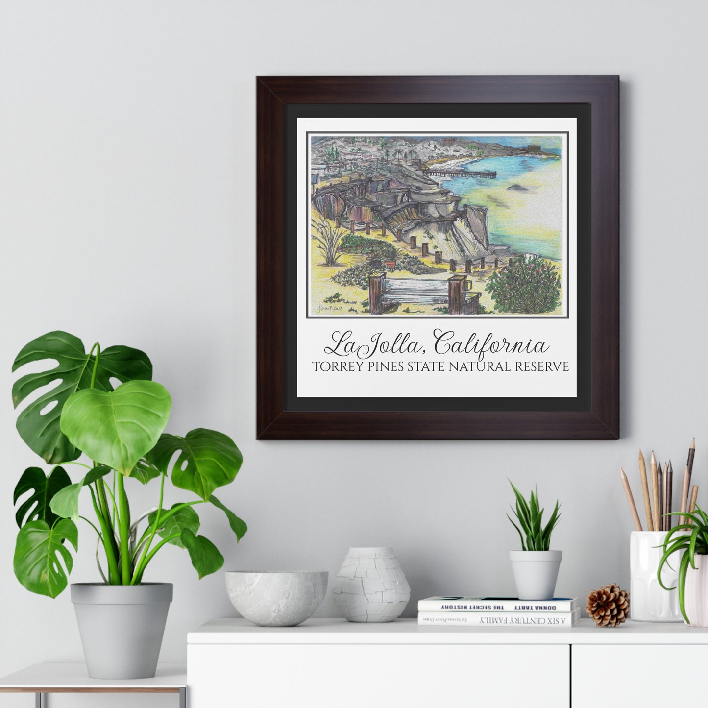 LaJolla Nature Reserve I Framed Print 16" x 16"