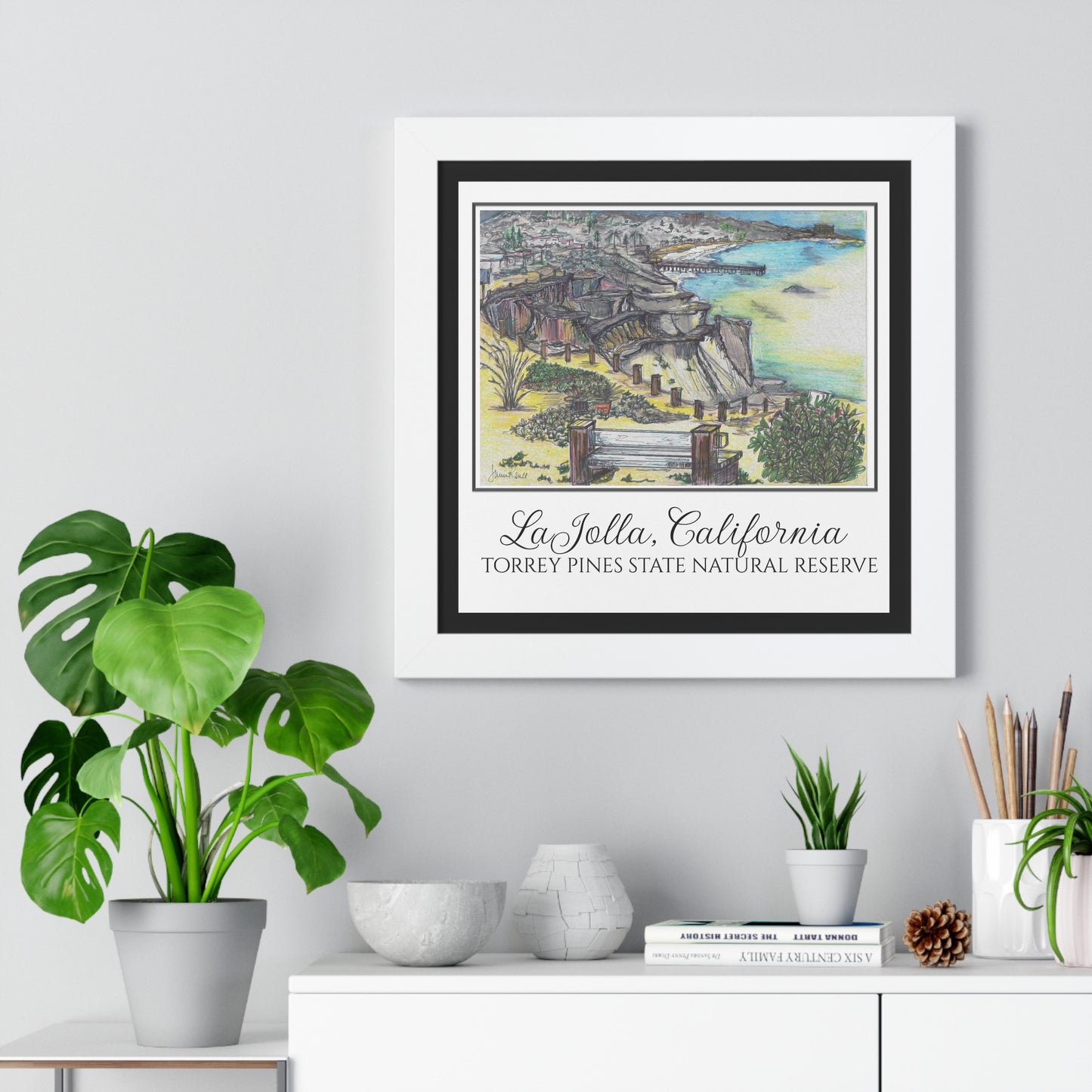 LaJolla Nature Reserve I Framed Print 16" x 16"