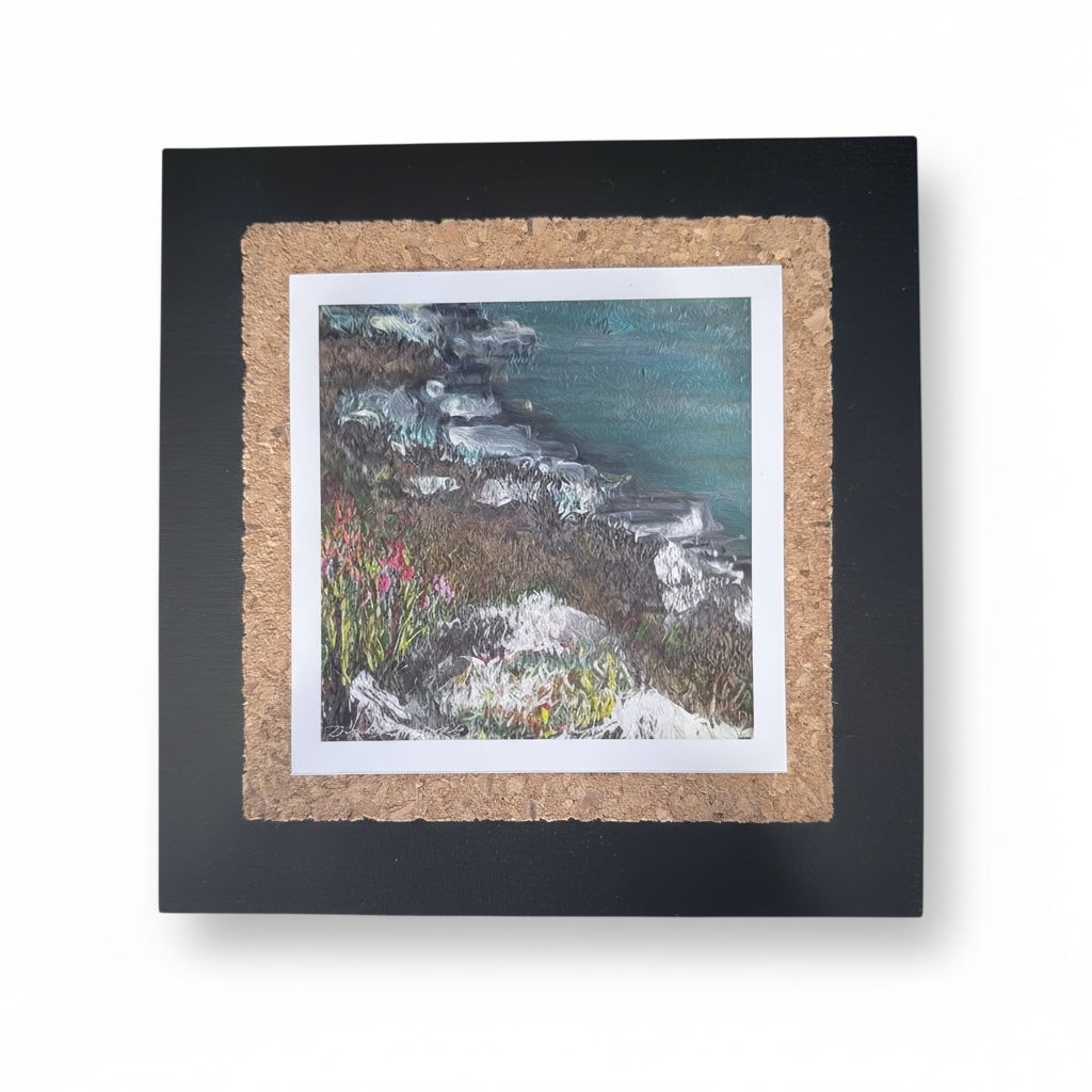 Gallery Wall Art I Mountain I Flower I Lake I Cliff 8” x 8” Floating Acrylic Frame