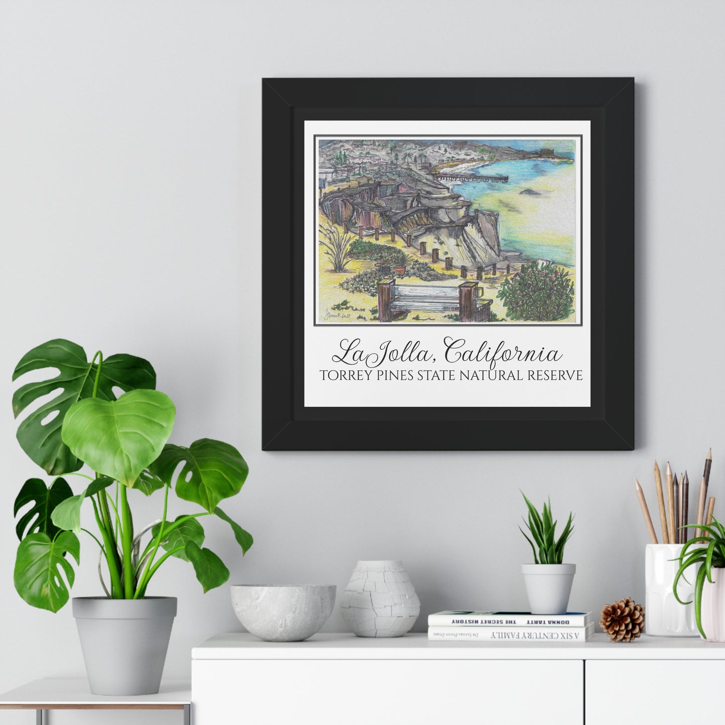LaJolla Nature Reserve I Framed Print 16" x 16"