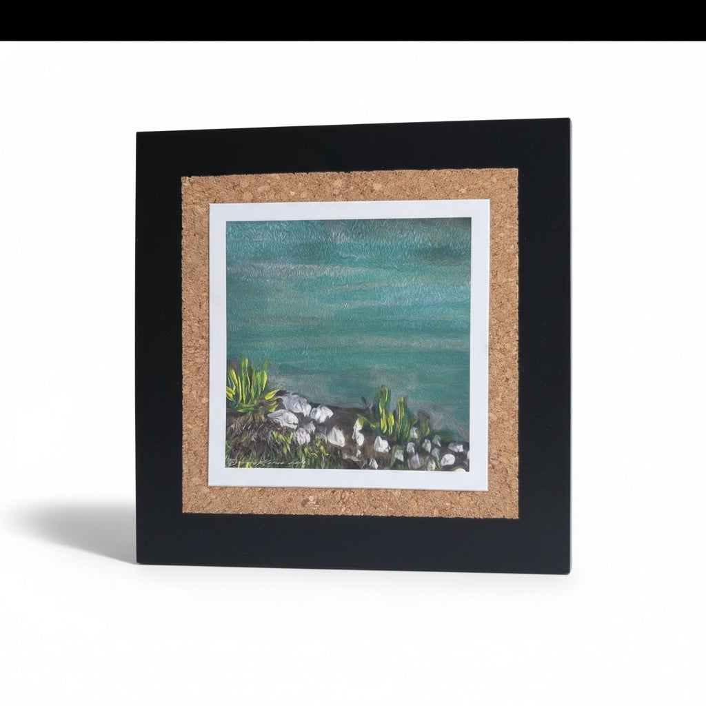 Gallery Wall Art I Mountain I Flower I Lake I Cliff 8” x 8” Floating Acrylic Frame