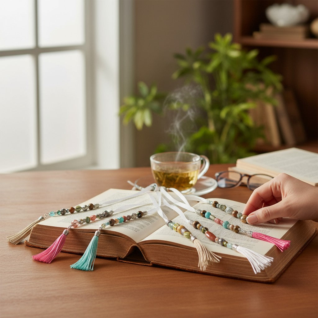 Tassel Beaded BookMarks I Reading I Bible I Recipes I Study