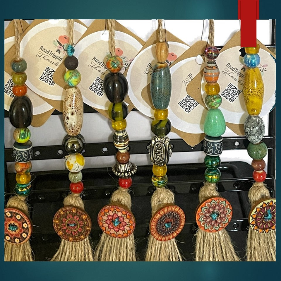 Inspirational Tassel Charms - Natural Jute Style