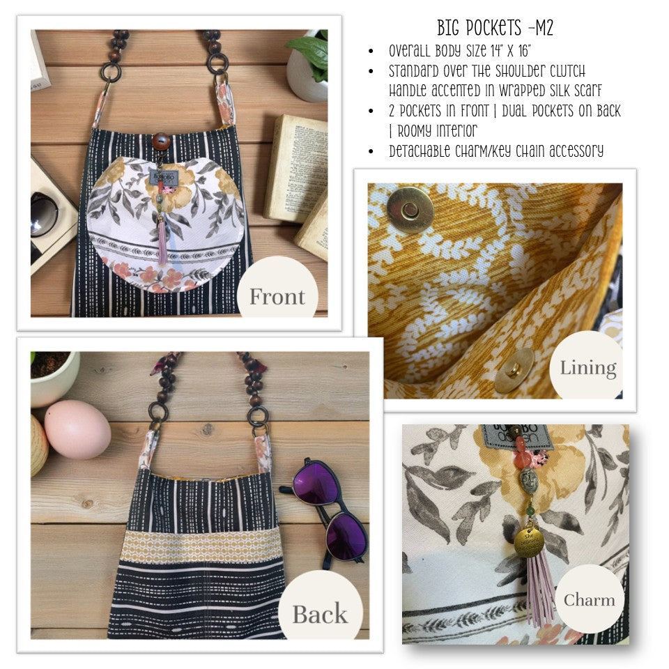 BoHoBo BIG Pockets - Magnetic Closure Snap Style