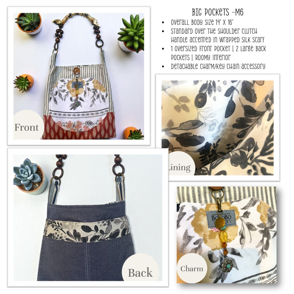 BoHoBo BIG Pockets - Magnetic Closure Snap Style
