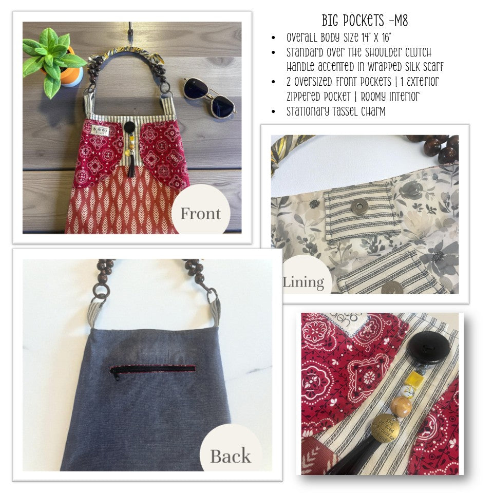 BoHoBo BIG Pockets - Magnetic Closure Snap Style