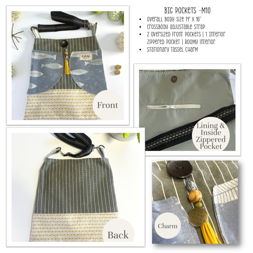 BoHoBo BIG Pockets - Magnetic Closure Snap Style