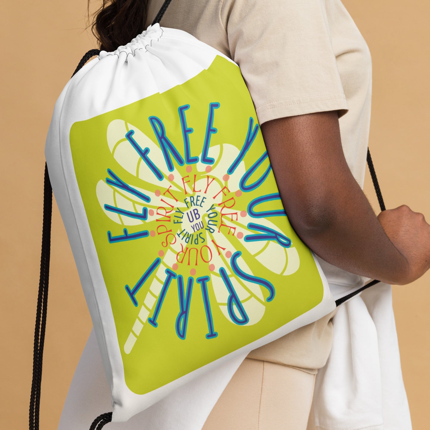 Dragonfly Inspired Drawstring bag