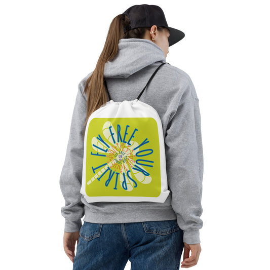 Dragonfly Inspired Drawstring bag